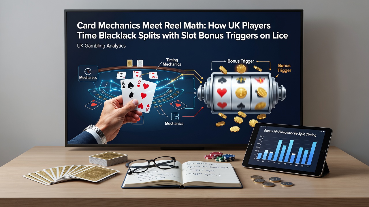 Detailed view of a mobile app interface showing blackjack split options alongside an active slot bonus meter