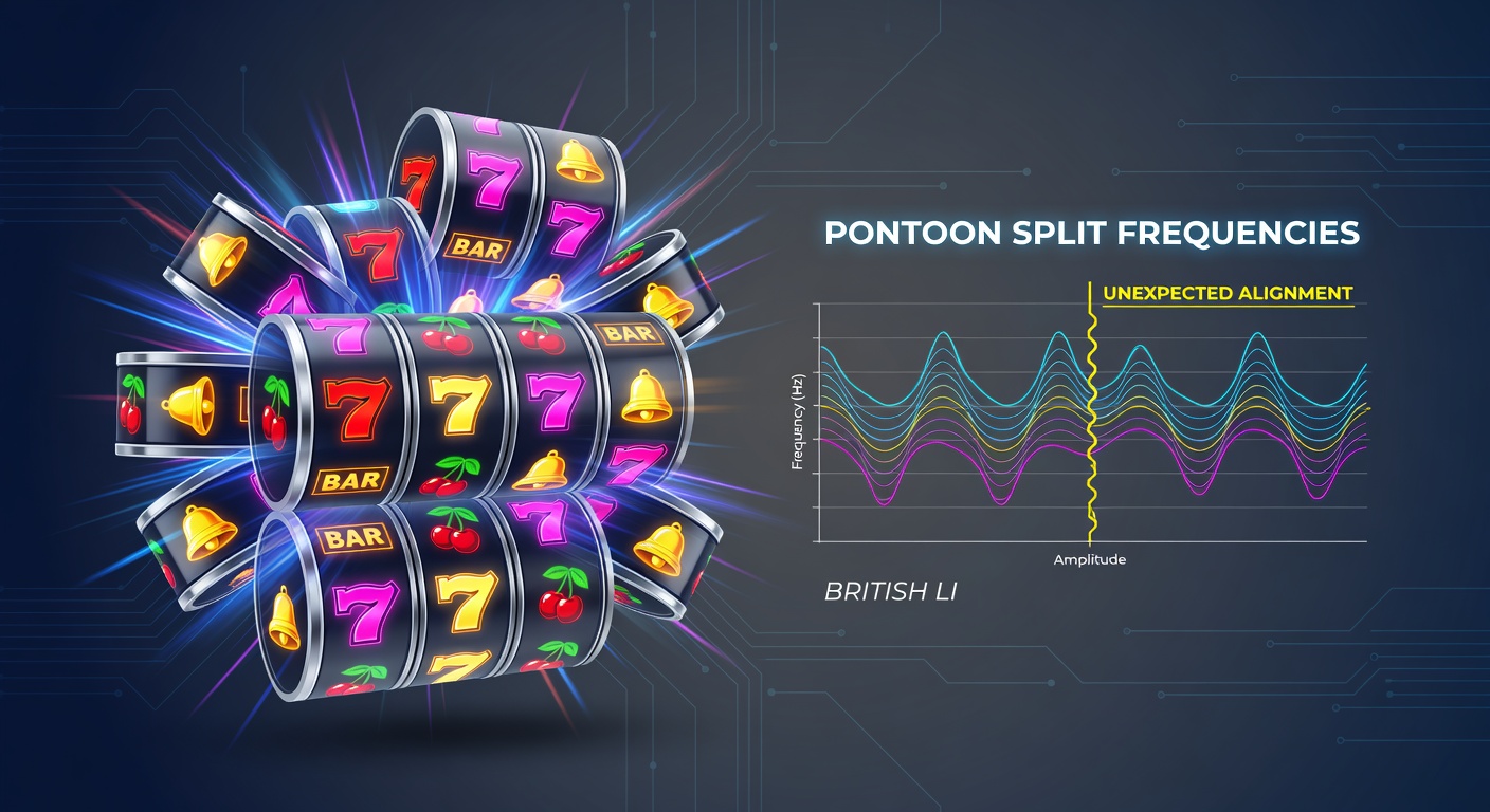 Graph displaying alignment data between slot cluster bursts and pontoon split occurrences over multiple sessions
